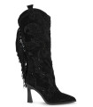 ANKLE BOOT WITH FRINGES AT THE BACK