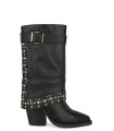 BOOT WITH STUDS AND BUCKLE
