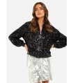 BOMBER COVERED WITH SEQUINS