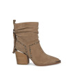 ANKLE BOOT WITH CRUMPLED SHAFT