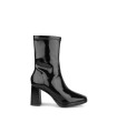 PATENT LEATHER ANKLE BOOTS HEEL