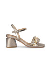 BANDED SANDAL WITH RHINESTONES