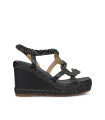 WEDGE SANDAL WITH SNAKE