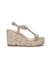 WEDGE SANDAL WITH STONES
